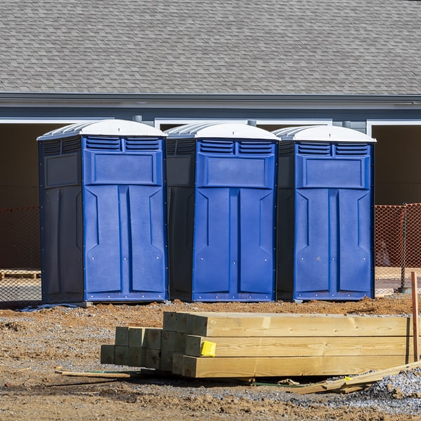 what is the cost difference between standard and deluxe portable toilet rentals in Saffell AR